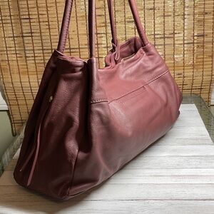 Hobo Prima Large Bag Oxblood Brown Shoulder Bag Soft Leather NWOT